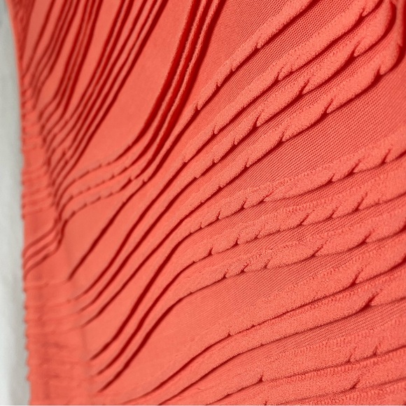 TANJAY Sleeveless Top Tank summer spring coral salmon waves vintage? - Picture 5 of 14